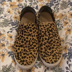 Dr Scholls leopard slip on shoes 8m